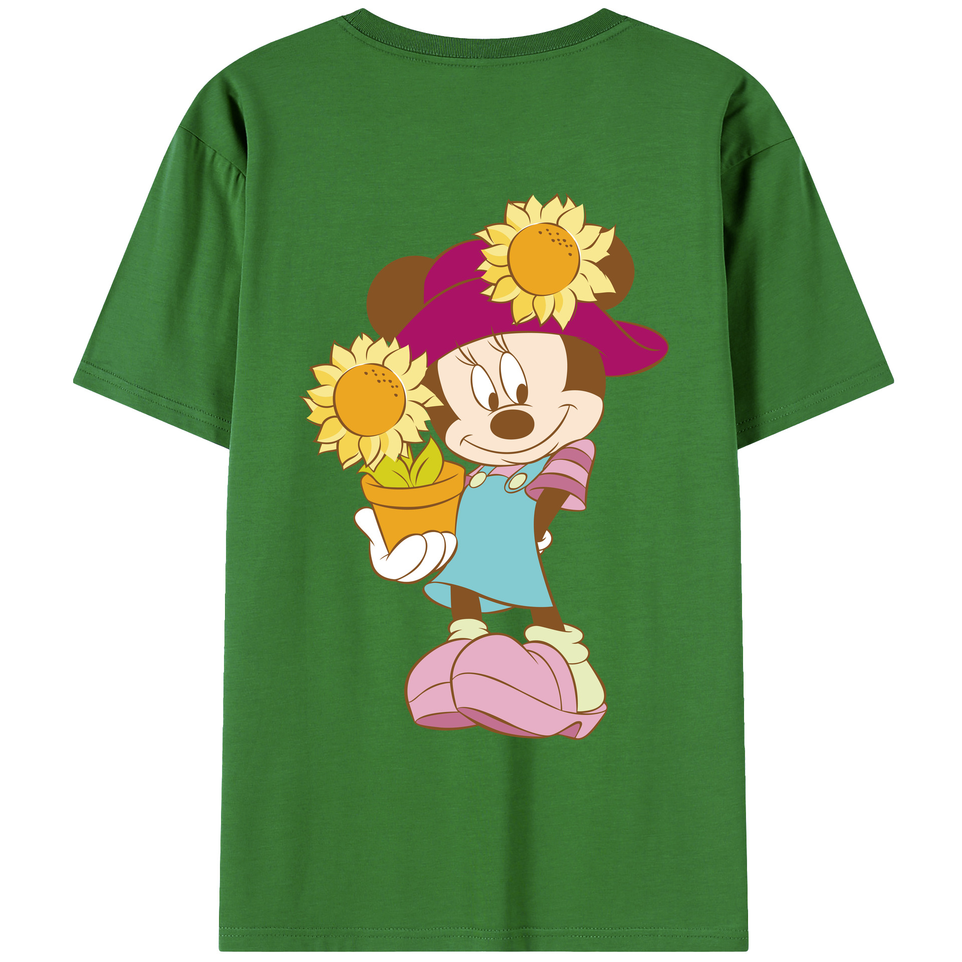 （画像用） ミッキーマウス Mickey Mouse レディース半袖Tシャツ(バックプリント)